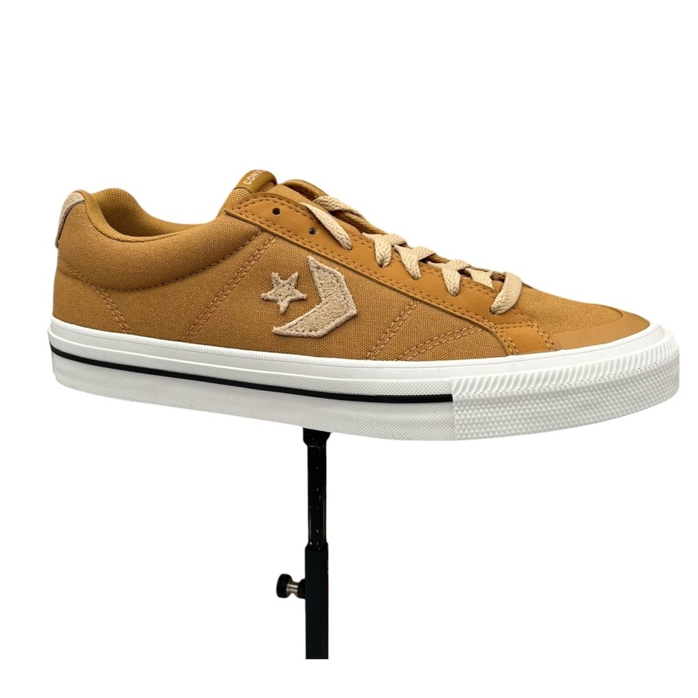 Converse Men's Sport Casual Canvas Skate Sneaker Size 10.5 Honey Stick Brown Tan
